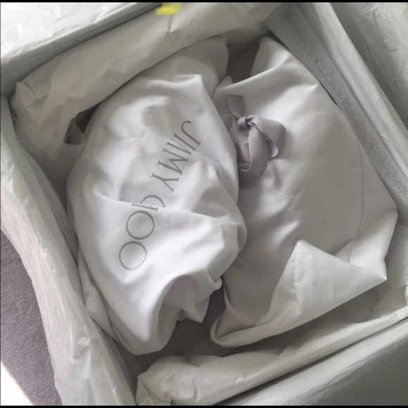 Jimmy Choo Leslie Glitter Metallic Leather Sandal - Picture 6 of 9